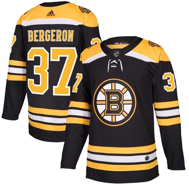 Dres 37 Patrice Bergeron adizero Home Authentic Player Pro Boston - Boston Bruins Dresy