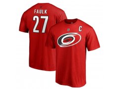 Tričko 27 Justin Faulk Stack Logo Name & Number Carolina
