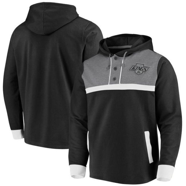 Mikina True Classics 3-Button Pullover Hoodie LA Kings - Los Angeles Kings Mikiny
