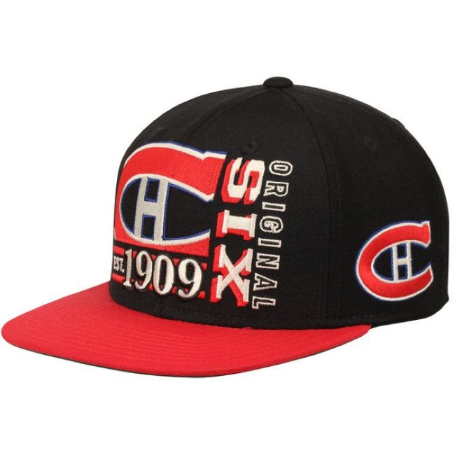 Kšiltovka Original 6 Snapback Distribuce: EU Montreal - Montreal Canadiens NHL kšiltovky