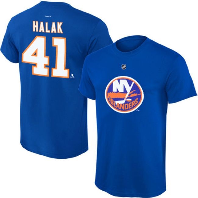 Tričko Jaroslav Halak Tee Flat NYI - New York Islanders Trička