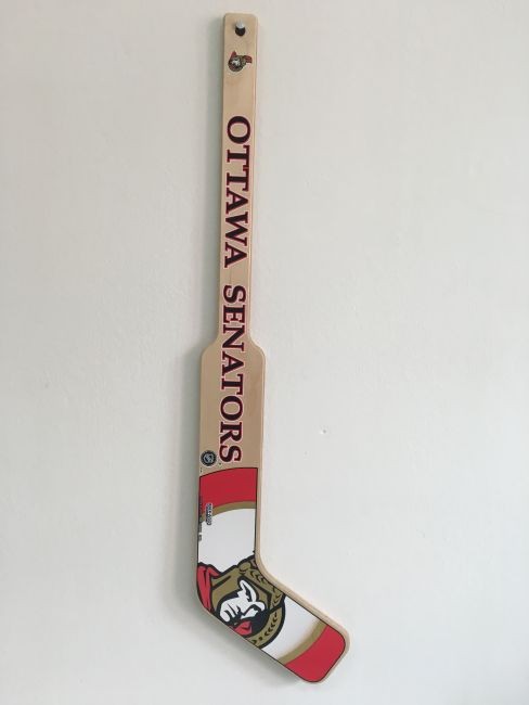 Dřevěná minihokejka Brankářská Ottawa - Ottawa Senators Ostatní