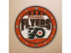 NHL nástěnné hodiny Art Glass Wall Philadelphia