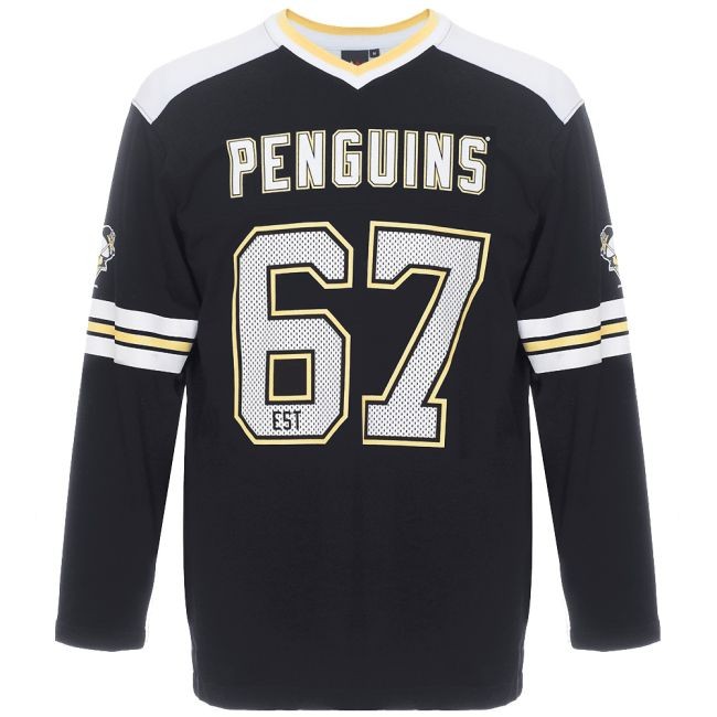 NHL tričko - Hockey Heavy Jersey Long Sleeve Pittsburgh - Pittsburgh Penguins Trička