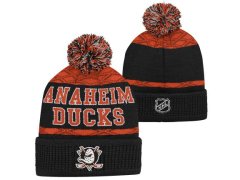 Anaheim Ducks dětská zimní čepice Puck Pattern Cuffed Pom