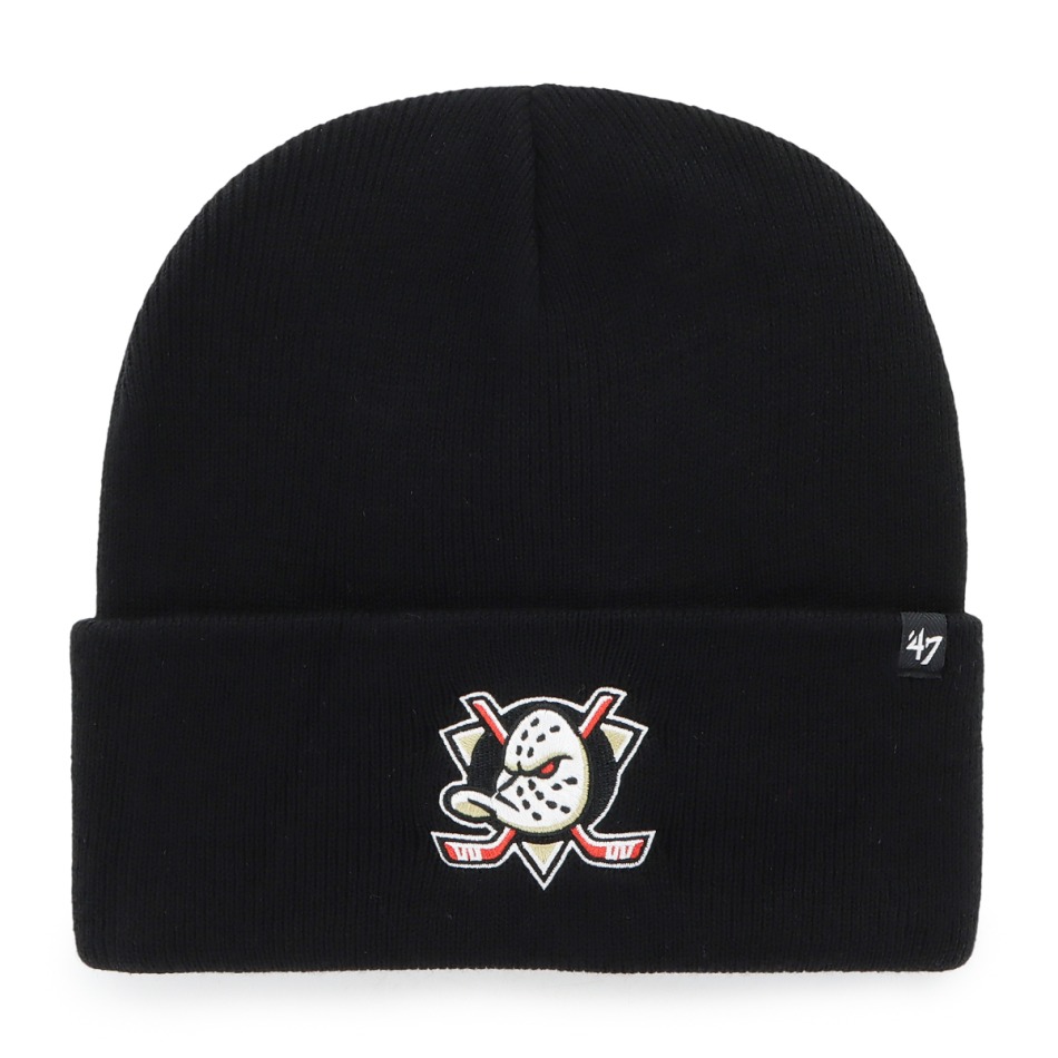 Anaheim Ducks zimní čepice Haymaker 47 Cuff Knit black - Anaheim Ducks kšiltovky, čepice, rukavice