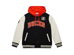 Anaheim Ducks pánská mikina s&nbsp;kapucí Courtside Fleece Button Front Current Logo