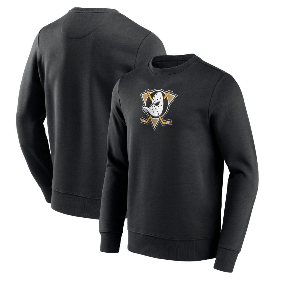 Anaheim Ducks pánská mikina Primary Logo Graphic Crew Sweatshirt - VALUE - Anaheim Ducks mikiny, bundy, kalhoty