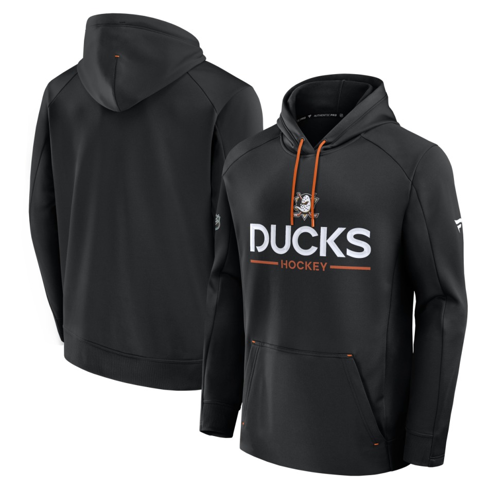 Anaheim Ducks pánská mikina s&nbsp;kapucí Authentic Pro Rink Poly Fleece POH - Anaheim Ducks mikiny, bundy, kalhoty