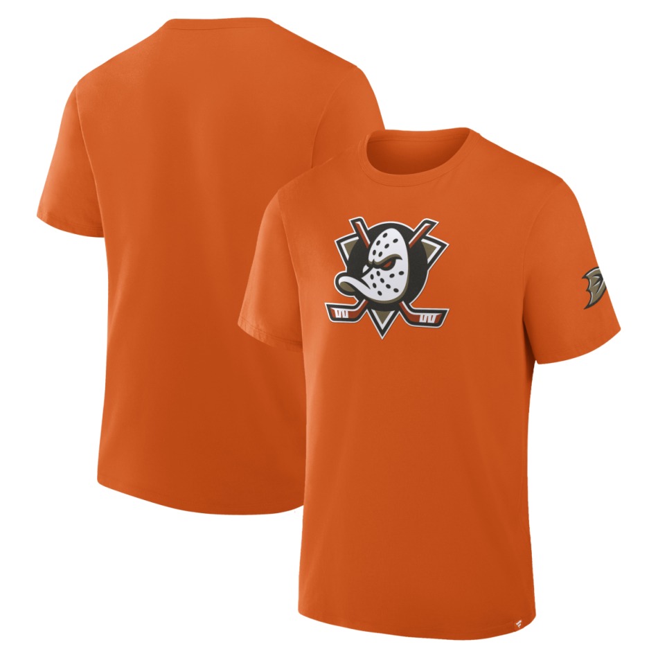 Anaheim Ducks pánské tričko Hat Trick orange
