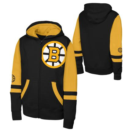 Boston Bruins dětská mikina s kapucí Face Off Fz Flc Hd