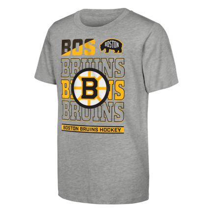Boston Bruins dětské tričko Timeless Ss grey - Boston Bruins dětské oblečení