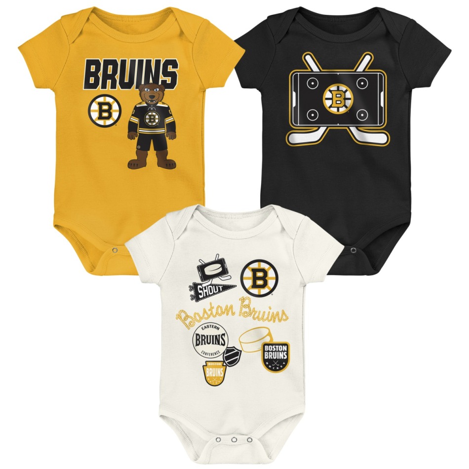 Boston Bruins dětské body Littlest Player 3Pk Creeper Se