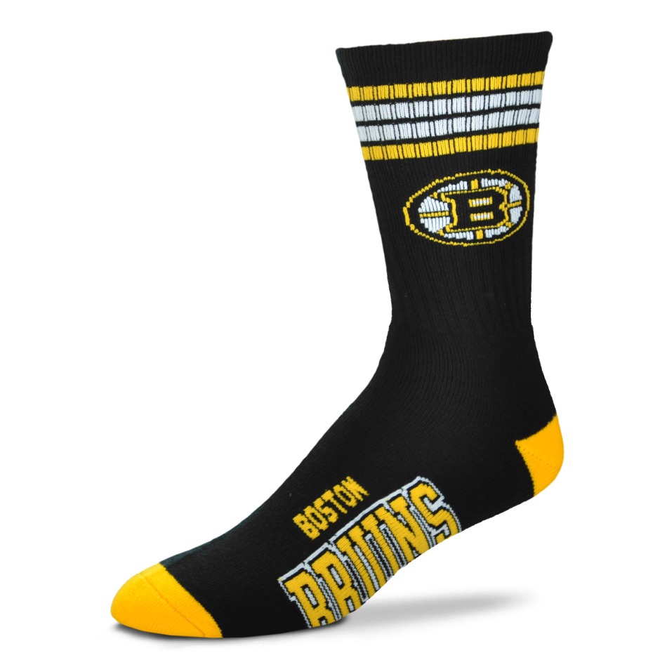 Boston Bruins dětské ponožky 4 Stripes Crew - Boston Bruins dětské oblečení