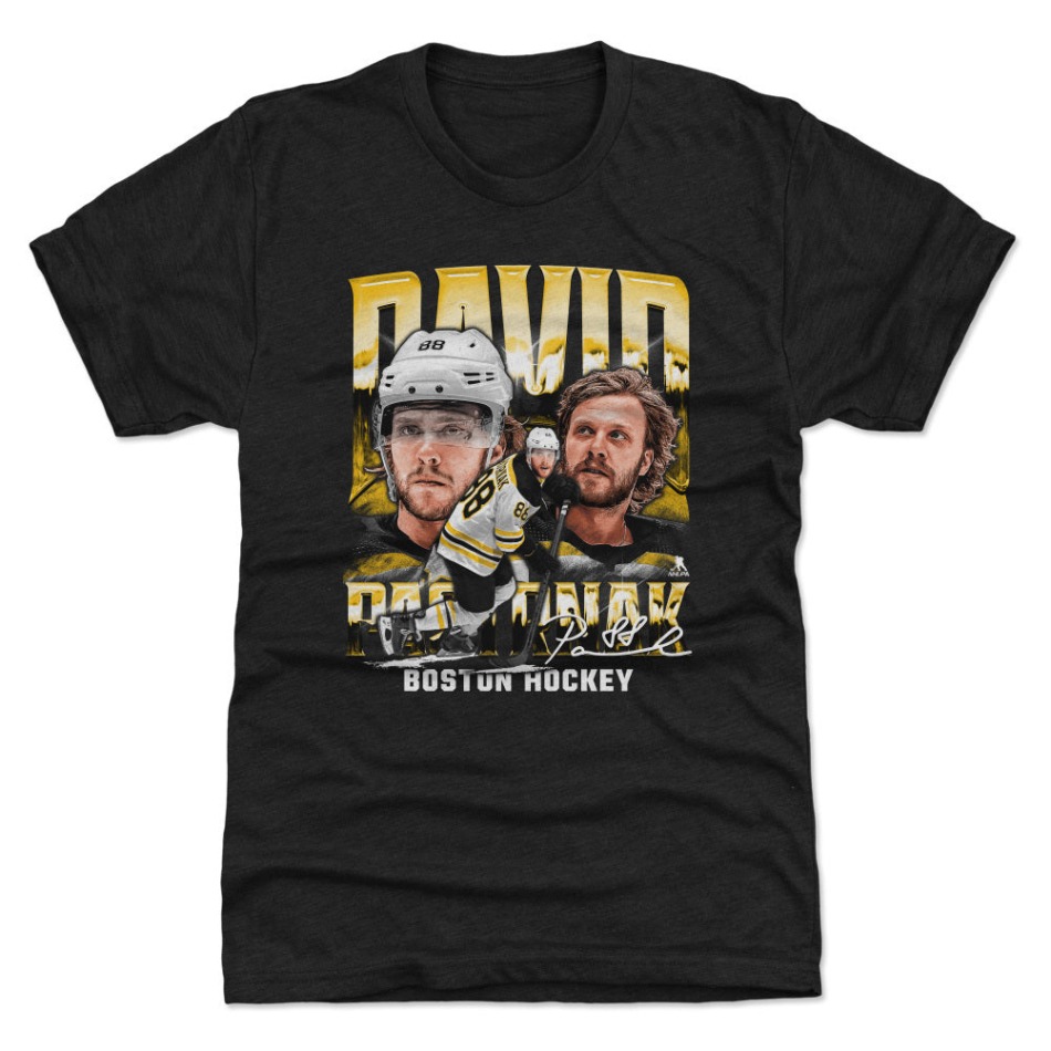 Boston Bruins dětské tričko David Pastrnak #88 Vintage WHT 500 Level