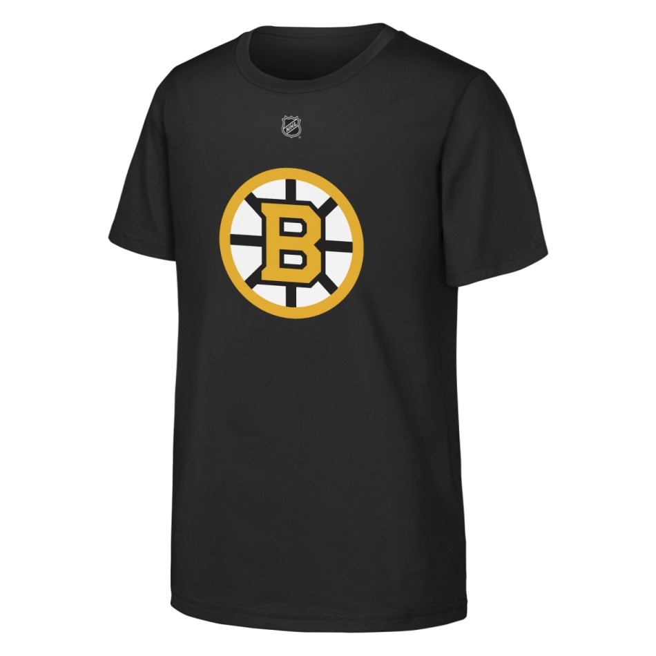 Dětské tričko David Pastrnak #88 Boston Bruins NHL Flat Name & Number Short Sleeve Cotton - Boston Bruins dětské oblečení