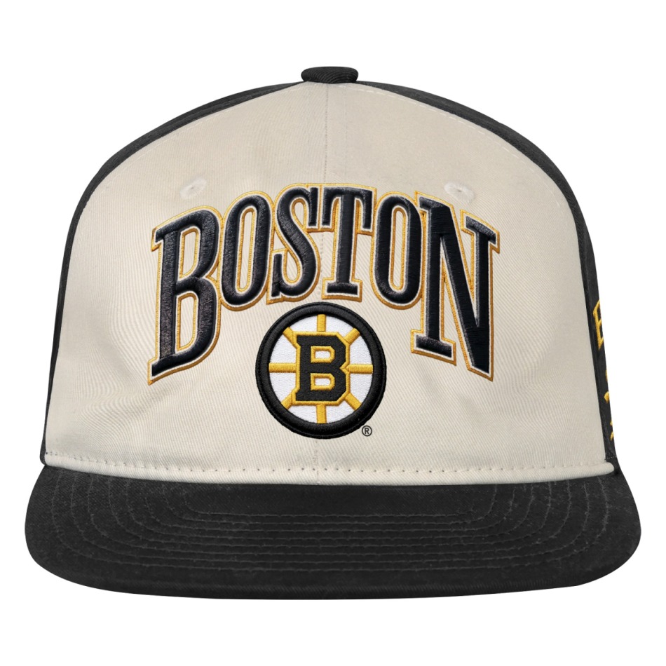 Boston Bruins dětská čepice baseballová kšiltovka NHL Flatbrim Arch Deadstock Snapback - Boston Bruins dětské oblečení