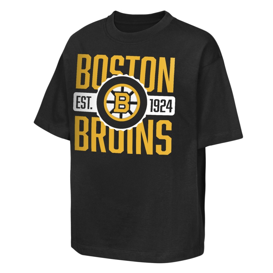 Boston Bruins dětské tričko NHL Shot Speed Short Sleeve Elevated - Boston Bruins dětské oblečení