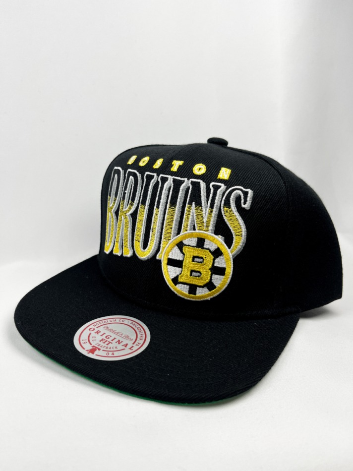 Boston Bruins čepice flat kšiltovka Line Work Snapback Vntg - Boston Bruins kšiltovky, čepice, rukavice