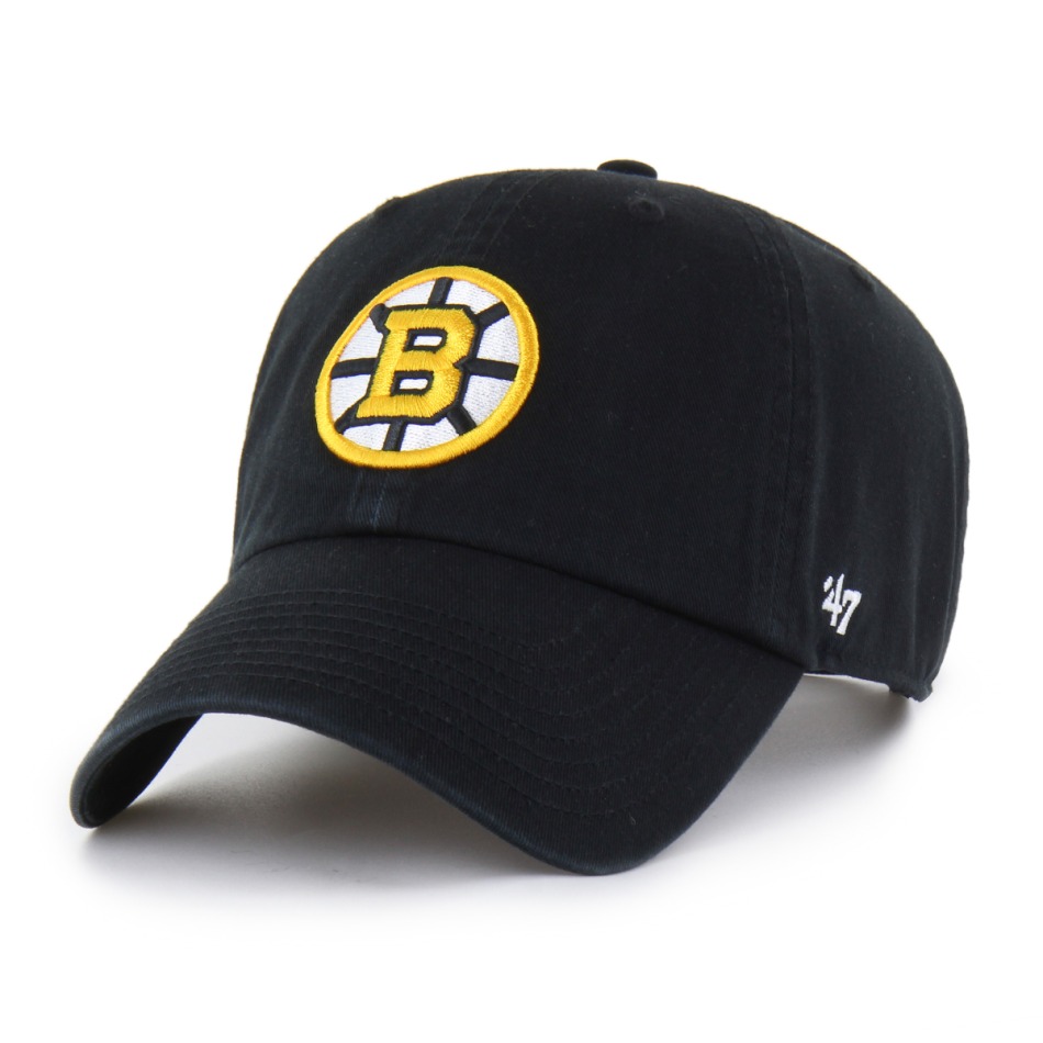 Boston Bruins čepice baseballová kšiltovka 47 Clean Up Ki black - Boston Bruins kšiltovky, čepice, rukavice