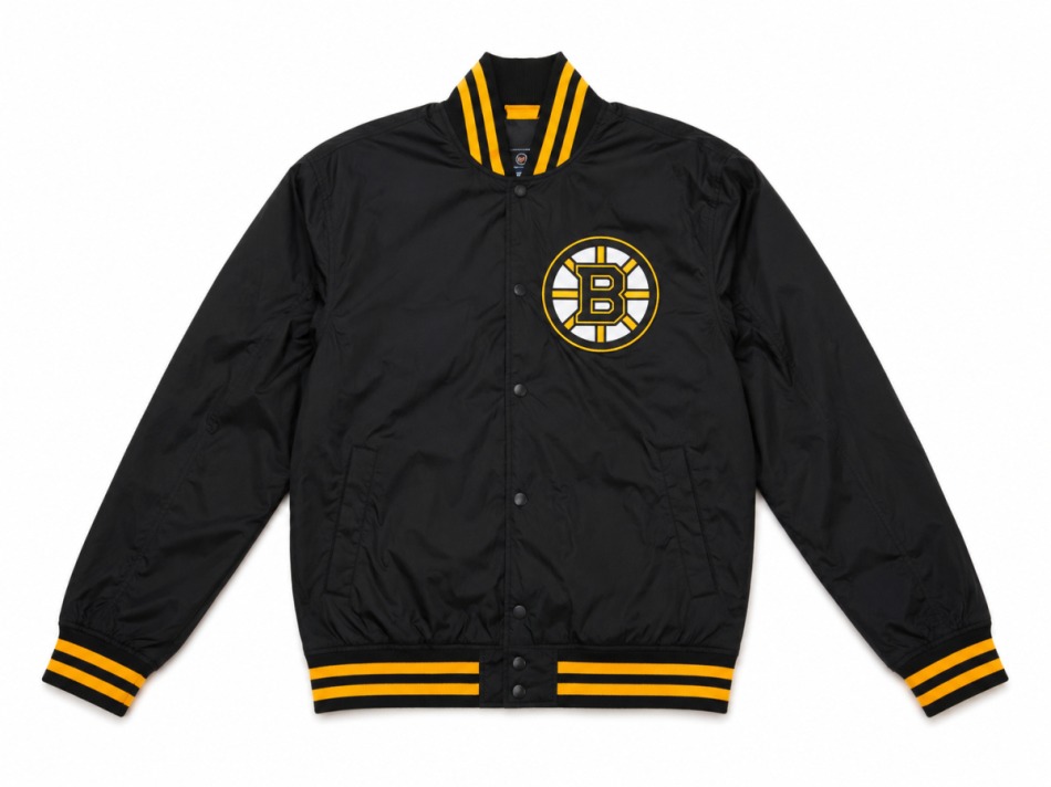 Boston Bruins pánská bunda NHL Drift Track black - Boston Bruins mikiny, bundy, kalhoty