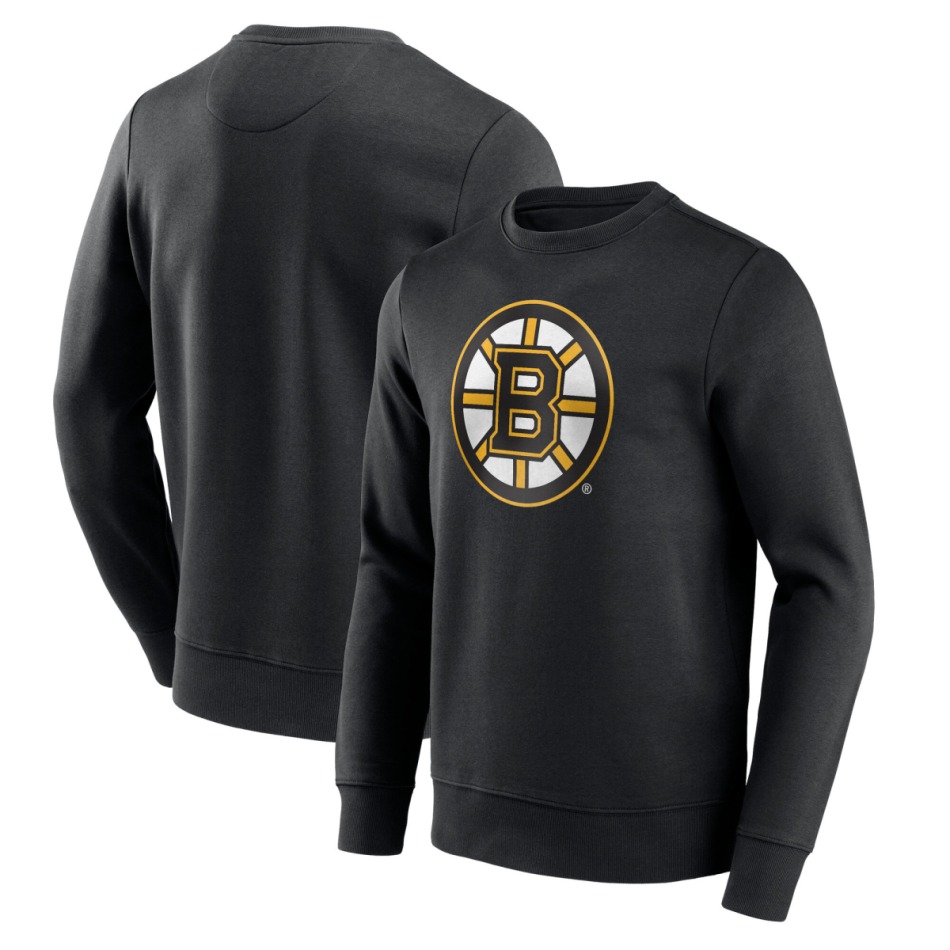 Boston Bruins pánská mikina Primary Logo Graphic Crew Sweatshirt - VALUE - Boston Bruins mikiny, bundy, kalhoty