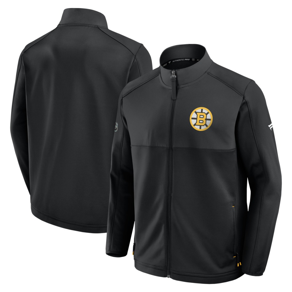 Boston Bruins pánská bunda Authentic Pro Rink Poly Fleece FZ - Boston Bruins mikiny, bundy, kalhoty
