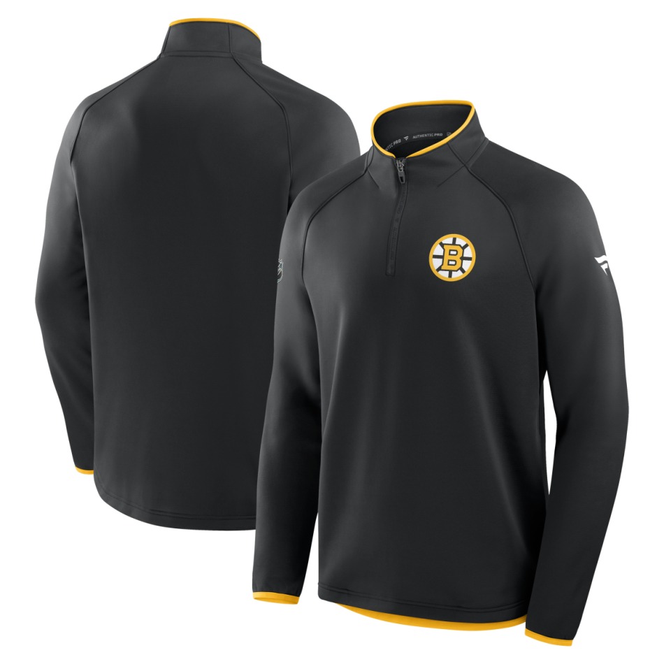Boston Bruins pánská bunda Authentic Pro Rink QZ - Boston Bruins mikiny, bundy, kalhoty