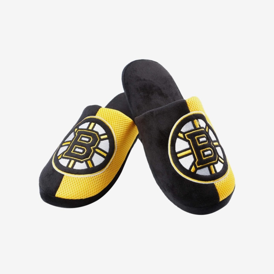 Boston Bruins pánské pantofle Logo Staycation Slipper - Boston Bruins ostatní modní doplňky