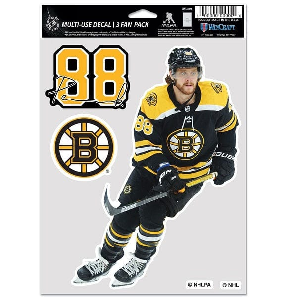 Boston Bruins samolepky David Pastrnak #88 Color Decal - Boston Bruins ostatní suvenýry