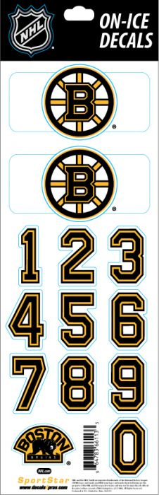 Boston Bruins samolepky na helmu Decals - Boston Bruins ostatní suvenýry