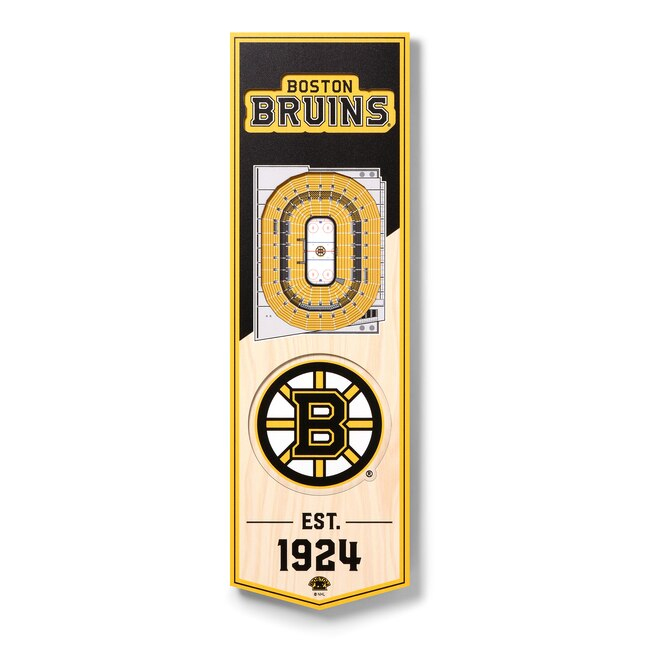 Boston Bruins cedule na zeď NHL Banner na stěnu W Sports Stadium Logo - Boston Bruins ostatní suvenýry