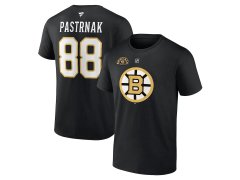 Boston Bruins pánské tričko 100th Anniversary Stack Logo Name & Number