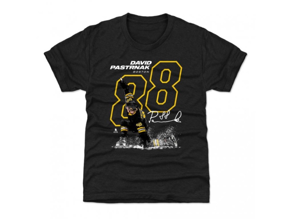 Boston Bruins pánské tričko David Pastrnak #88 OUTLINE 500 Level