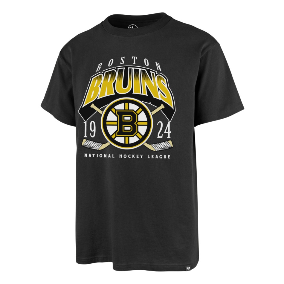Boston Bruins pánské tričko ’47 ECHO Tee 1924 black - Boston Bruins trička, polo trička, košile