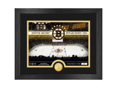 Sběratelská plaketa Boston Bruins NHL Team Rink Photo Bronze Coin Photo Mint