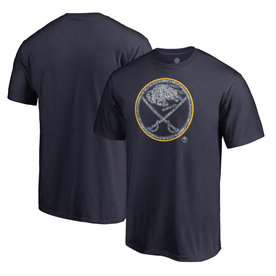 Pánské tričko Buffalo Sabres NHL Static Logo T-Shirt - Navy - Buffalo Sabres trička, polo trička, košile