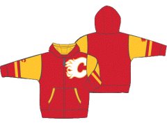 Calgary Flames dětská mikina s&nbsp;kapucí Faceoff Colorblocked Fleece Full-Zip