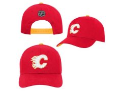 Calgary Flames dětská čepice baseballová kšiltovka Precurved Snap