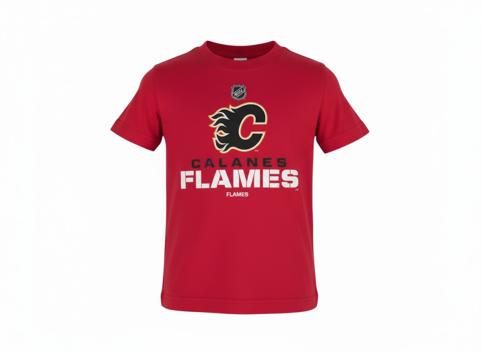 Calgary Flames dětské tričko NHL Clean Cut red