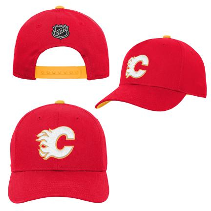 Calgary Flames dětská čepice baseballová kšiltovka Precurved Snap - Calgary Flames dětské oblečení