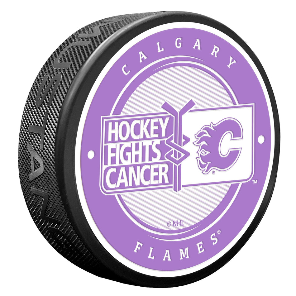 Puk Calagary Flames Hockey Fights Cancer