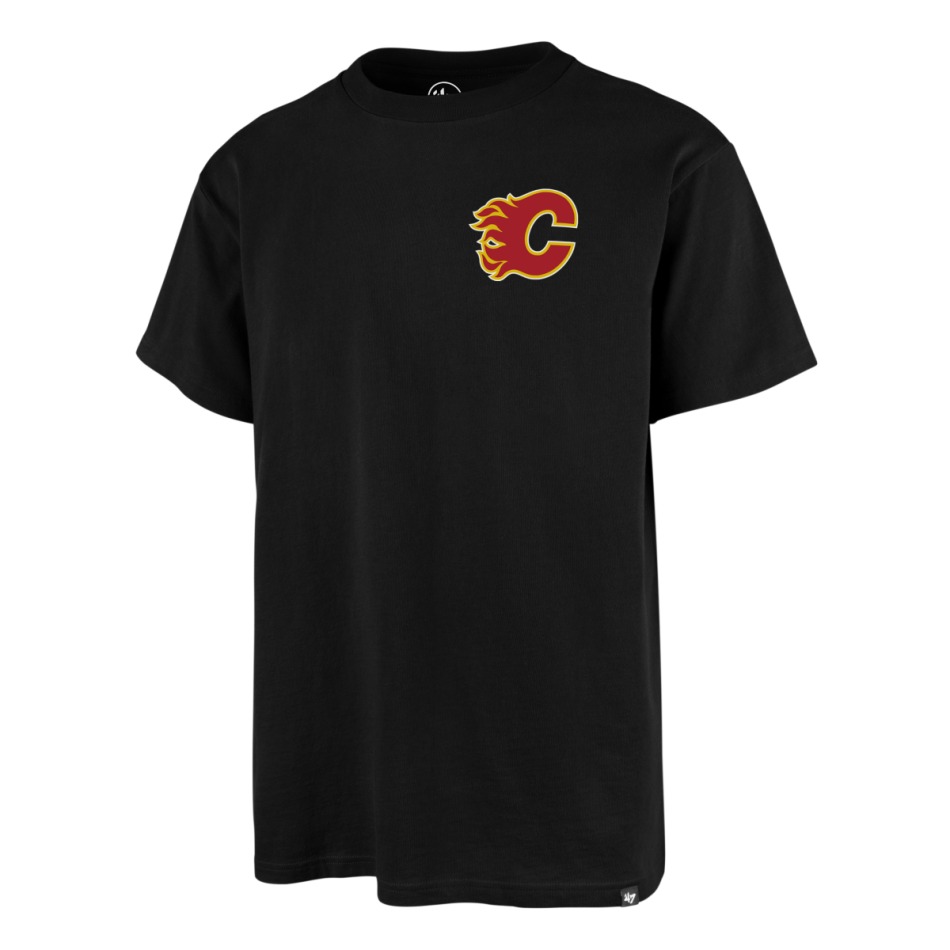 Calgary Flames pánské tričko Backer 47 ECHO black - Calgary Flames trička, polo trička, košile