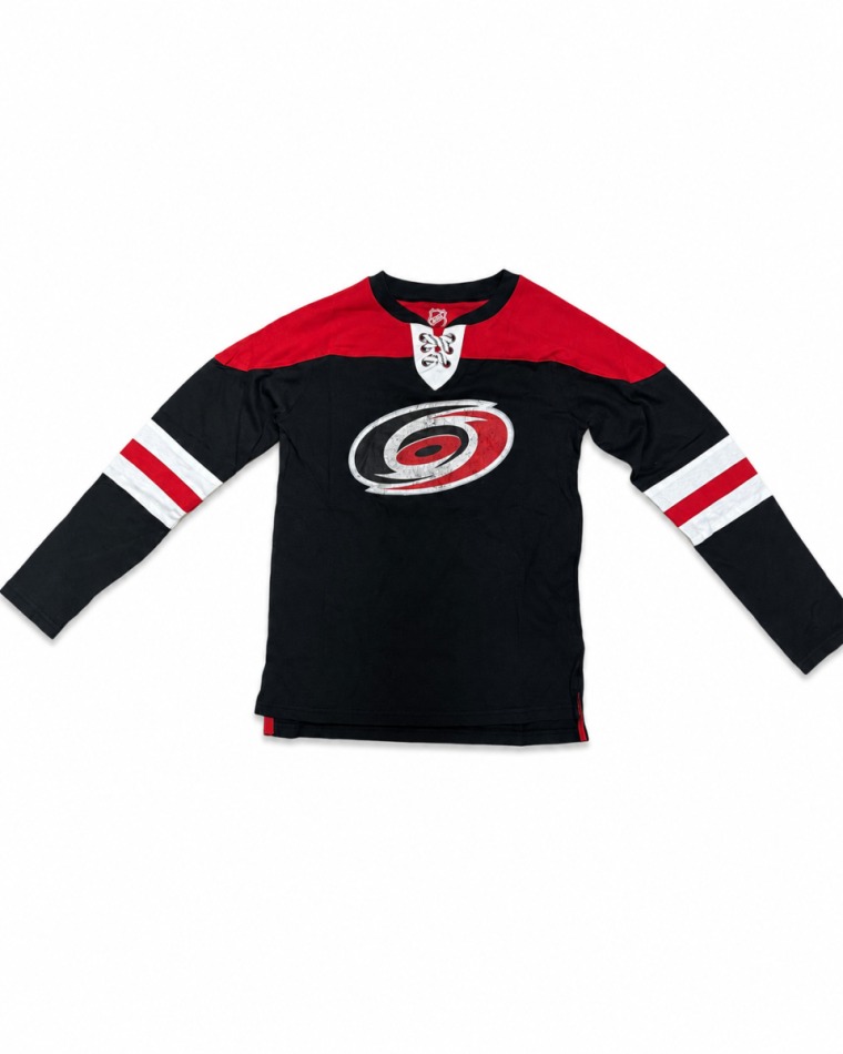 Dětské tričko Carolina Hurricanes NHL Laces Washed Logo - Carolina Hurricanes dětské oblečení