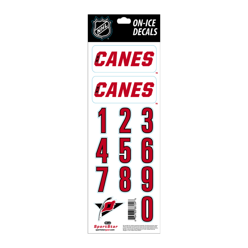 Carolina Hurricanes samolepky na helmu Decals - Carolina Hurricanes ostatní suvenýry
