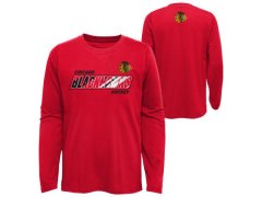 Chicago Blackhawks dětské tričko s&nbsp;dlouhým rukávem Rink Reimagined LS Ultra red
