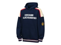 Chicago Blackhawks dětská mikina s kapucí NHL Camaraderie Oversized Colorblock Fleece