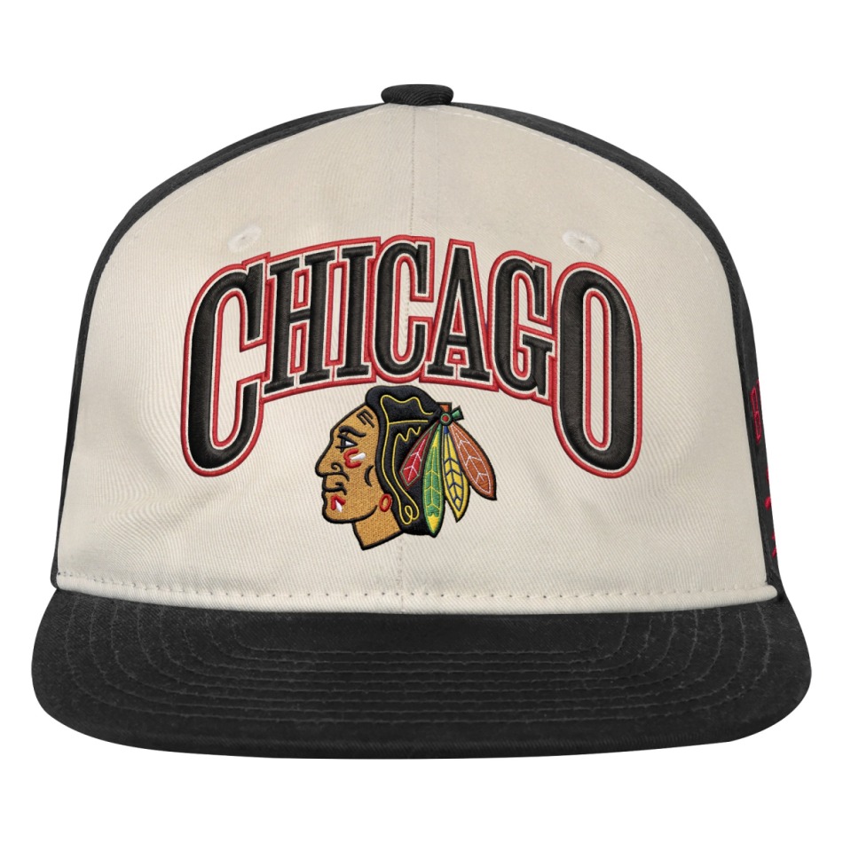 Dětská kšiltovka Chicago Blackhawks NHL Flatbrim Arch Deadstock Snapback - Chicago Blackhawks dětské oblečení