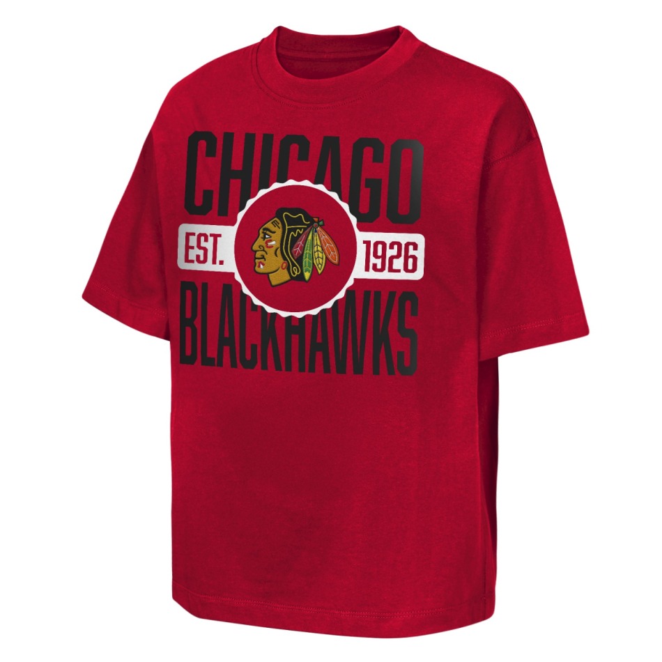 Chicago Blackhawks dětské tričko NHL Shot Speed Short Sleeve Elevated - Chicago Blackhawks dětské oblečení
