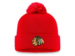 Chicago Blackhawks zimní čepice A/CAP Beanie Cuff Pom